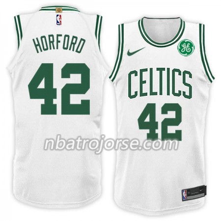 Män Boston Celtics Tröja Al Horford 42 Nike 2017-18 Vit Swingman